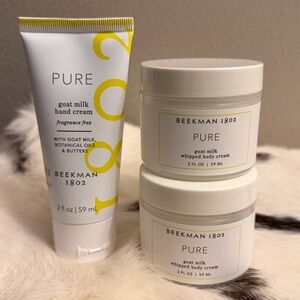 Beekman 1802 Pure Goat Milk Hand Cream & Whipped Body Cream 2oz -New Sealed